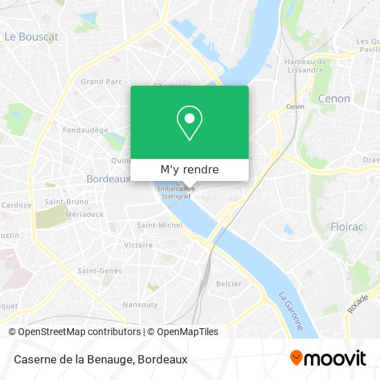 Caserne de la Benauge plan