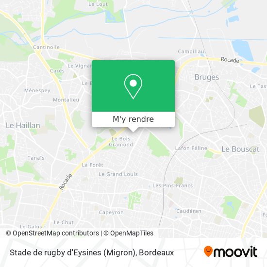 Stade de rugby d'Eysines (Migron) plan