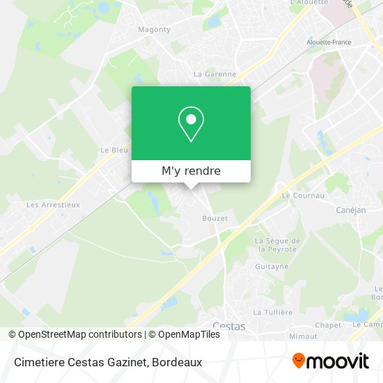 Cimetiere Cestas Gazinet plan