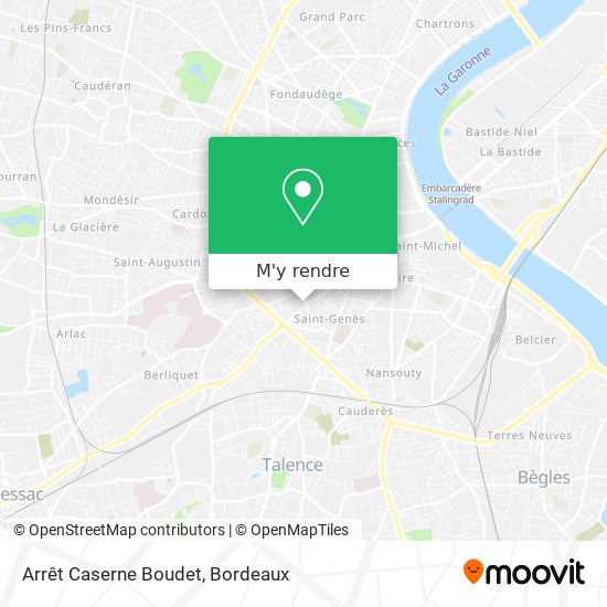 Arrêt Caserne Boudet plan
