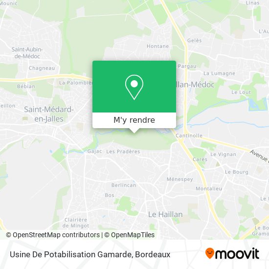 Usine De Potabilisation Gamarde plan