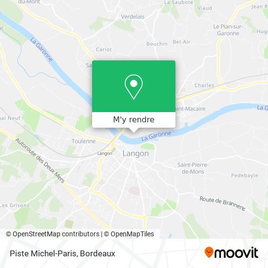 Piste Michel-Paris plan