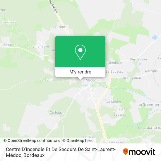 Centre D'Incendie Et De Secours De Saint-Laurent-Médoc plan