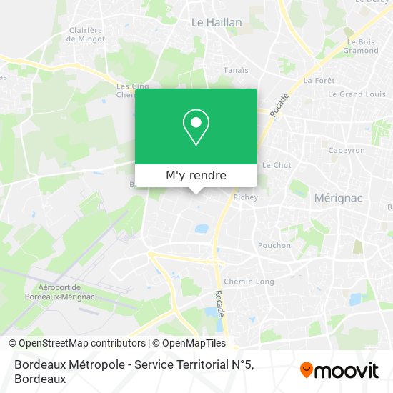 Bordeaux Métropole - Service Territorial N°5 plan