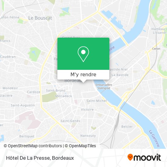 Hôtel De La Presse plan