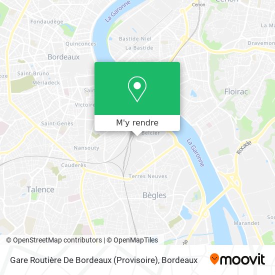 Gare Routière De Bordeaux (Provisoire) plan
