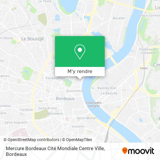 Mercure Bordeaux Cité Mondiale Centre Ville plan
