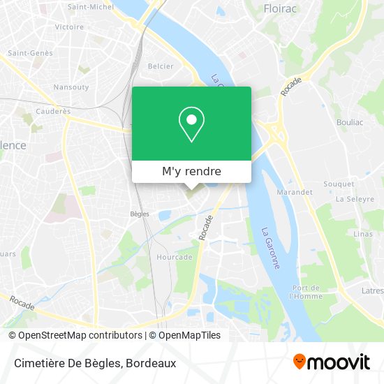 Cimetière De Bègles plan