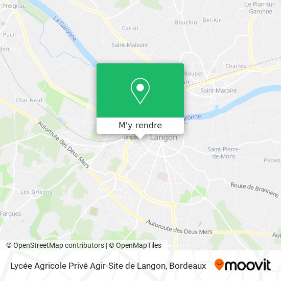 Lycée Agricole Privé Agir-Site de Langon plan