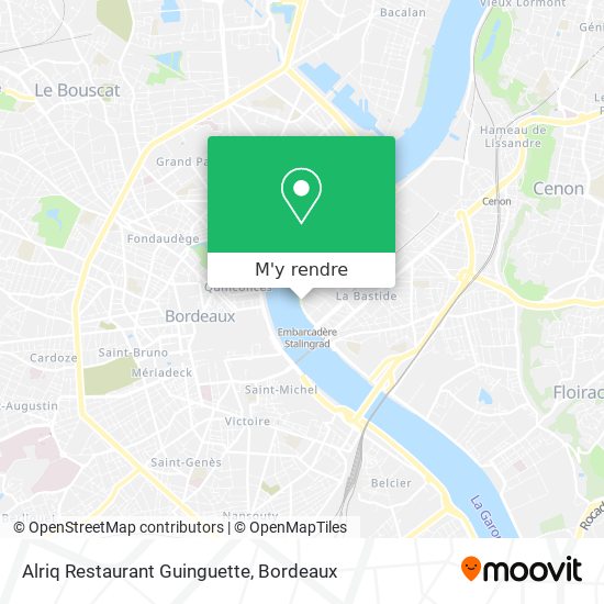 Alriq Restaurant Guinguette plan
