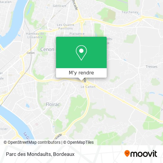 Parc des Mondaults plan