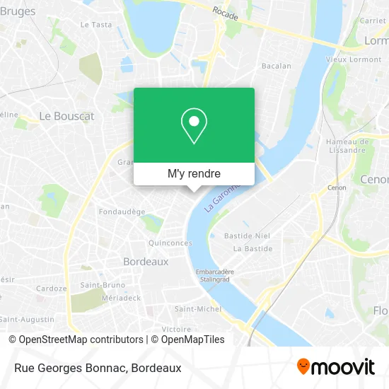 Rue Georges Bonnac plan