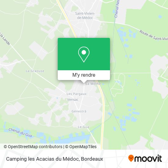 Camping les Acacias du Médoc plan