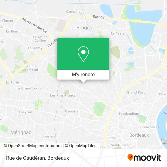 Rue de Caudéran plan