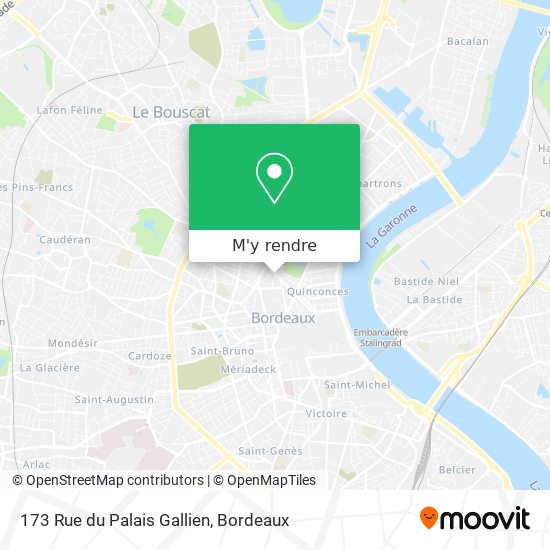 173 Rue du Palais Gallien plan