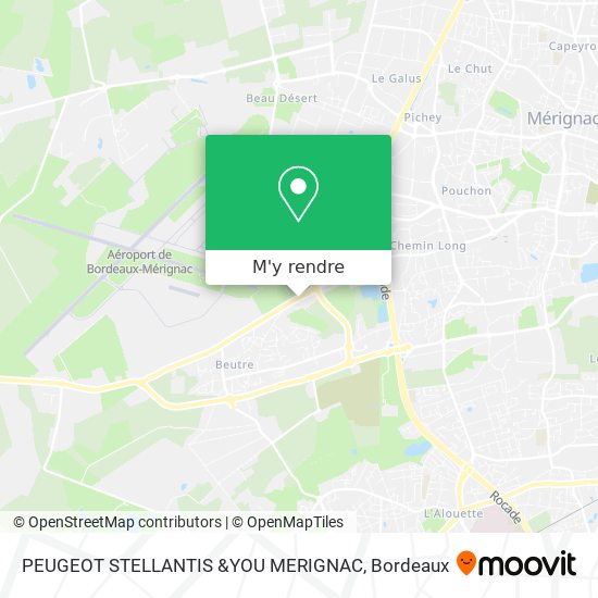 PEUGEOT STELLANTIS &YOU MERIGNAC plan