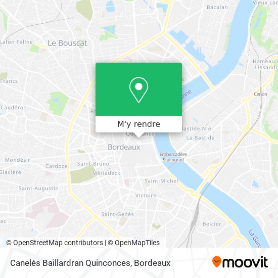 Canelés Baillardran Quinconces plan