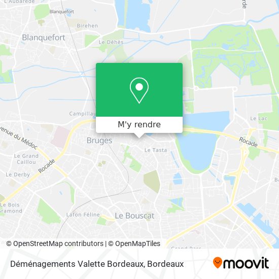 Déménagements Valette Bordeaux plan