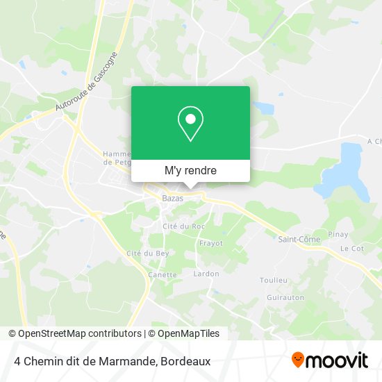 4 Chemin dit de Marmande plan