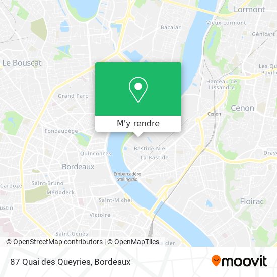 87 Quai des Queyries plan