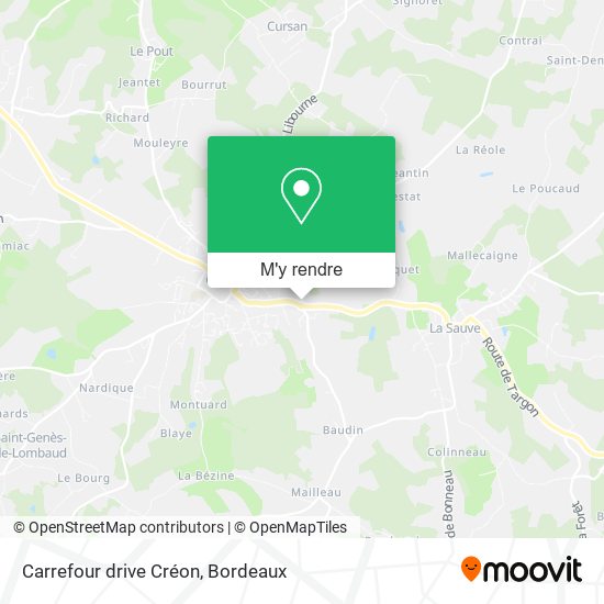 Carrefour drive Créon plan