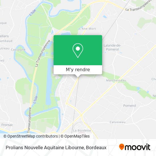 Prolians Nouvelle Aquitaine Libourne plan