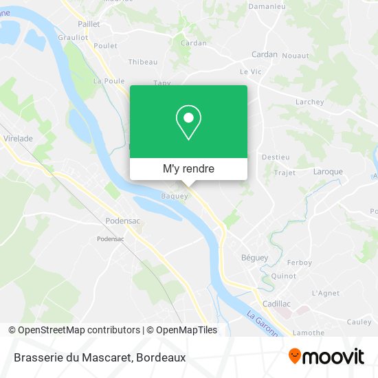 Brasserie du Mascaret plan