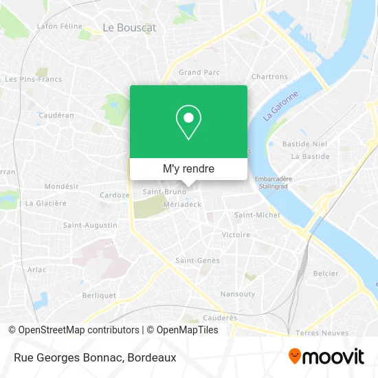 Rue Georges Bonnac plan