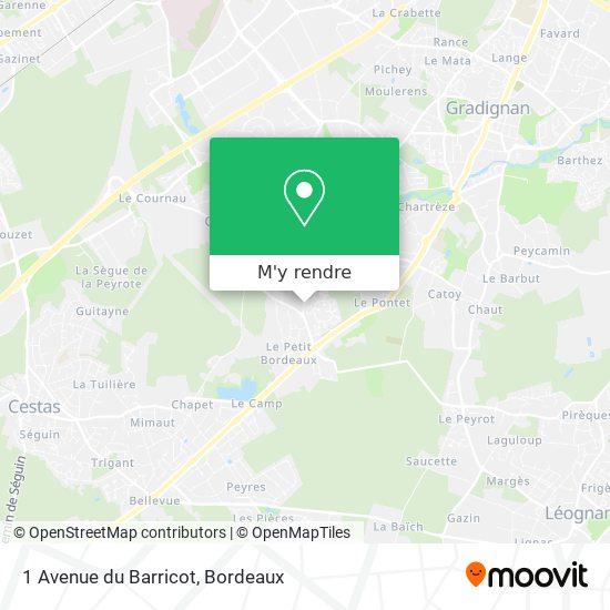 1 Avenue du Barricot plan