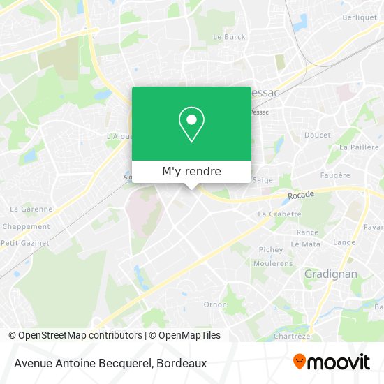 Avenue Antoine Becquerel plan