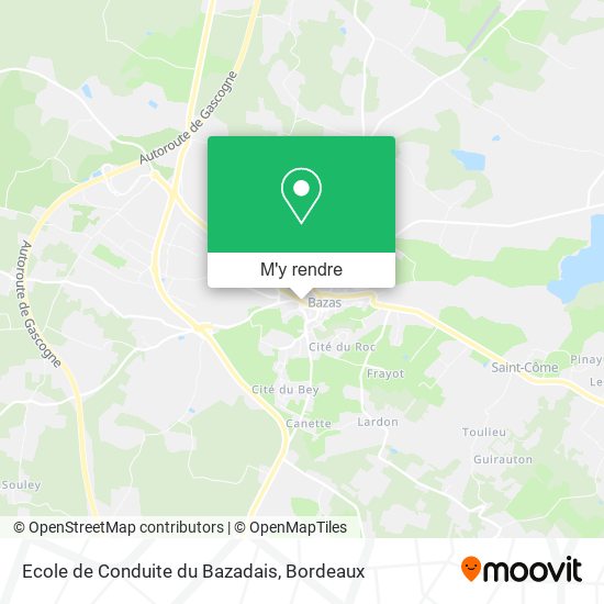 Ecole de Conduite du Bazadais plan