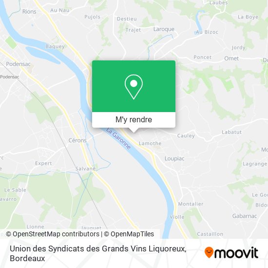 Union des Syndicats des Grands Vins Liquoreux plan