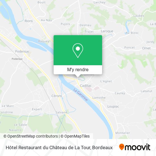 Hôtel Restaurant du Château de La Tour plan