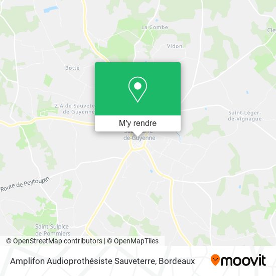 Amplifon Audioprothésiste Sauveterre plan