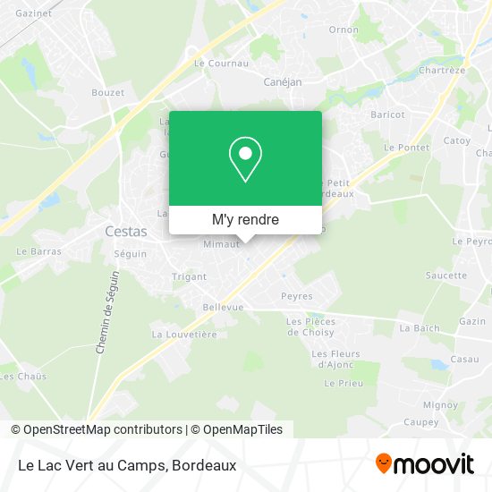 Le Lac Vert au Camps plan