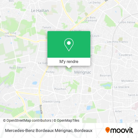 Mercedes-Benz Bordeaux Mérignac plan