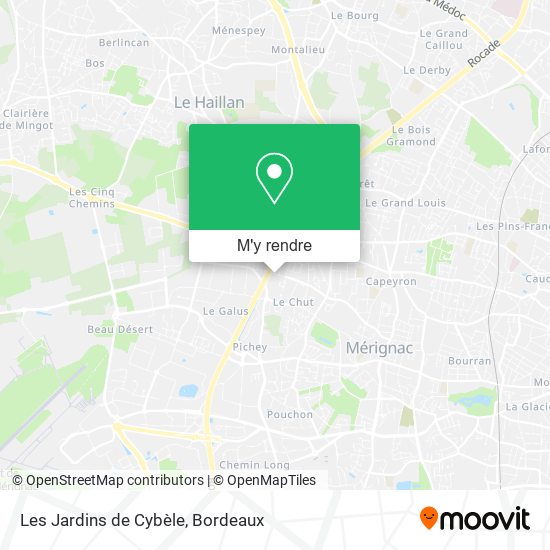 Les Jardins de Cybèle plan