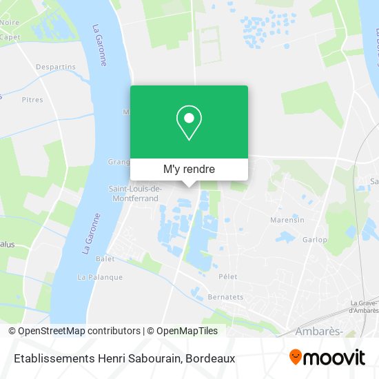 Etablissements Henri Sabourain plan