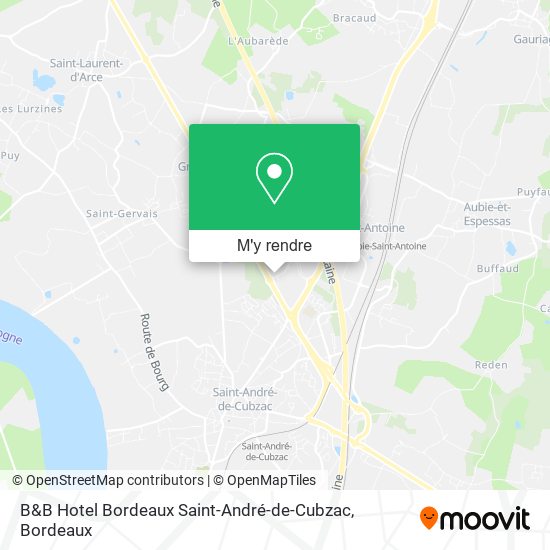 B&B Hotel Bordeaux Saint-André-de-Cubzac plan