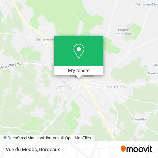 Vue du Médoc plan