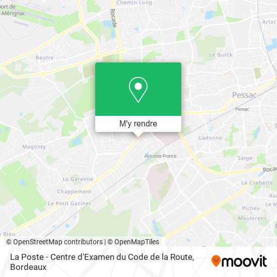 La Poste - Centre d'Examen du Code de la Route plan