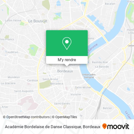 Académie Bordelaise de Danse Classique plan