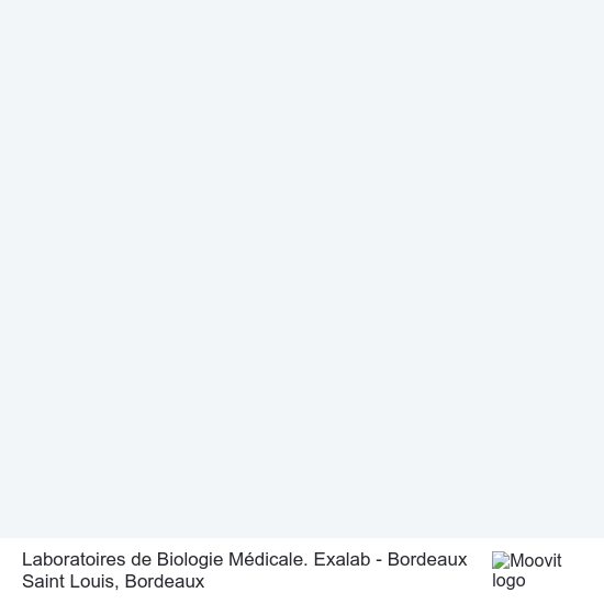 Laboratoires de Biologie Médicale. Exalab - Bordeaux Saint Louis plan