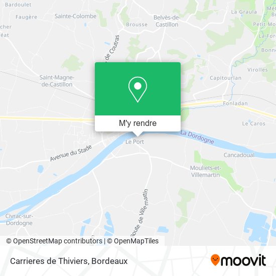 Carrieres de Thiviers plan