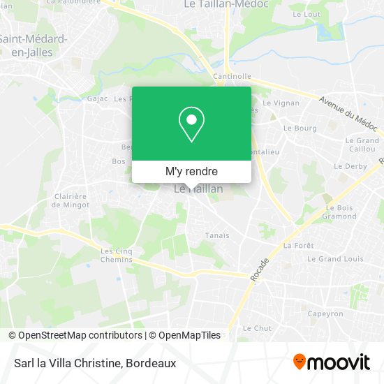 Sarl la Villa Christine plan