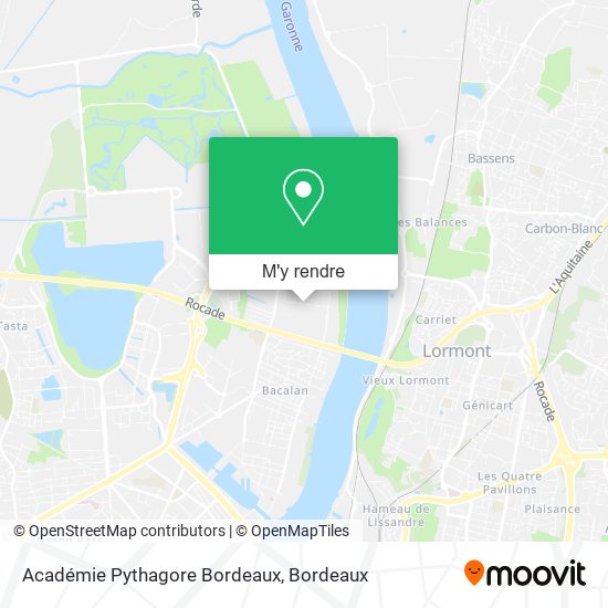 Académie Pythagore Bordeaux plan