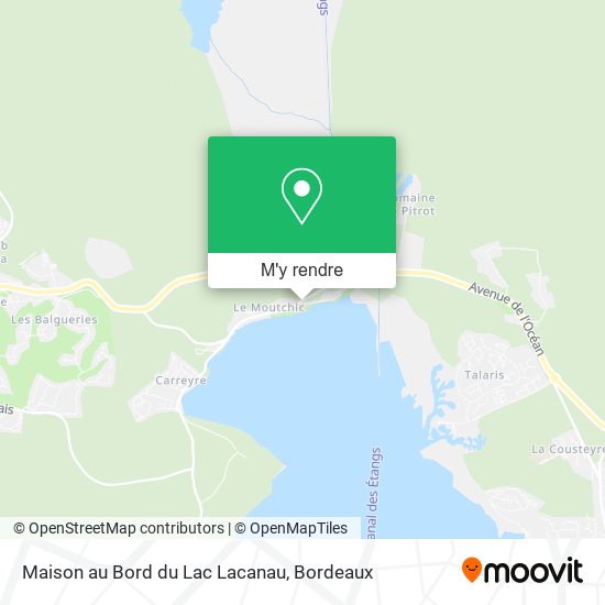 Maison au Bord du Lac Lacanau plan