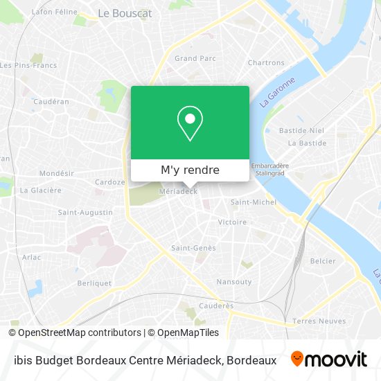 ibis Budget Bordeaux Centre Mériadeck plan