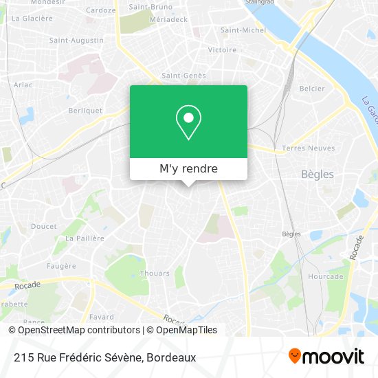 215 Rue Frédéric Sévène plan