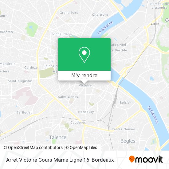 Arret Victoire Cours Marne Ligne 16 plan